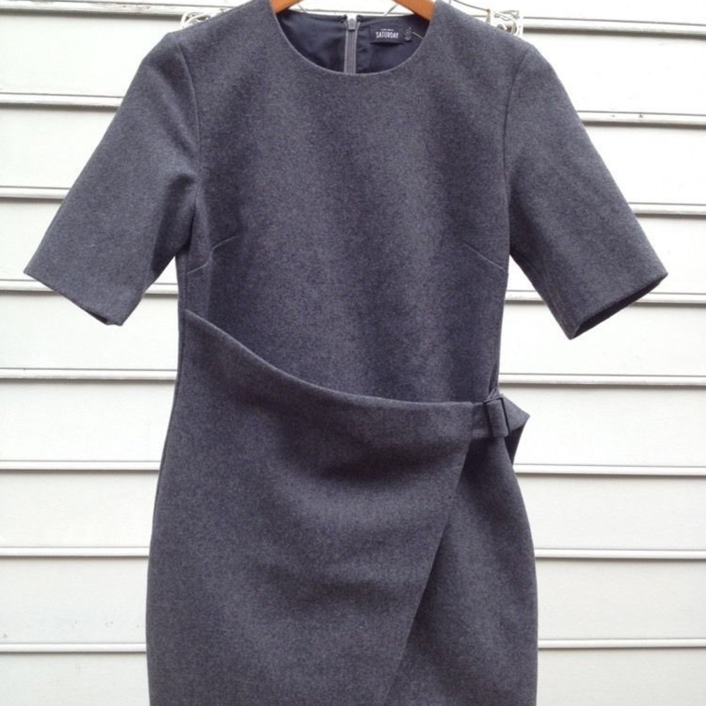 Kate Spade Saturday buckle wool dress size 2